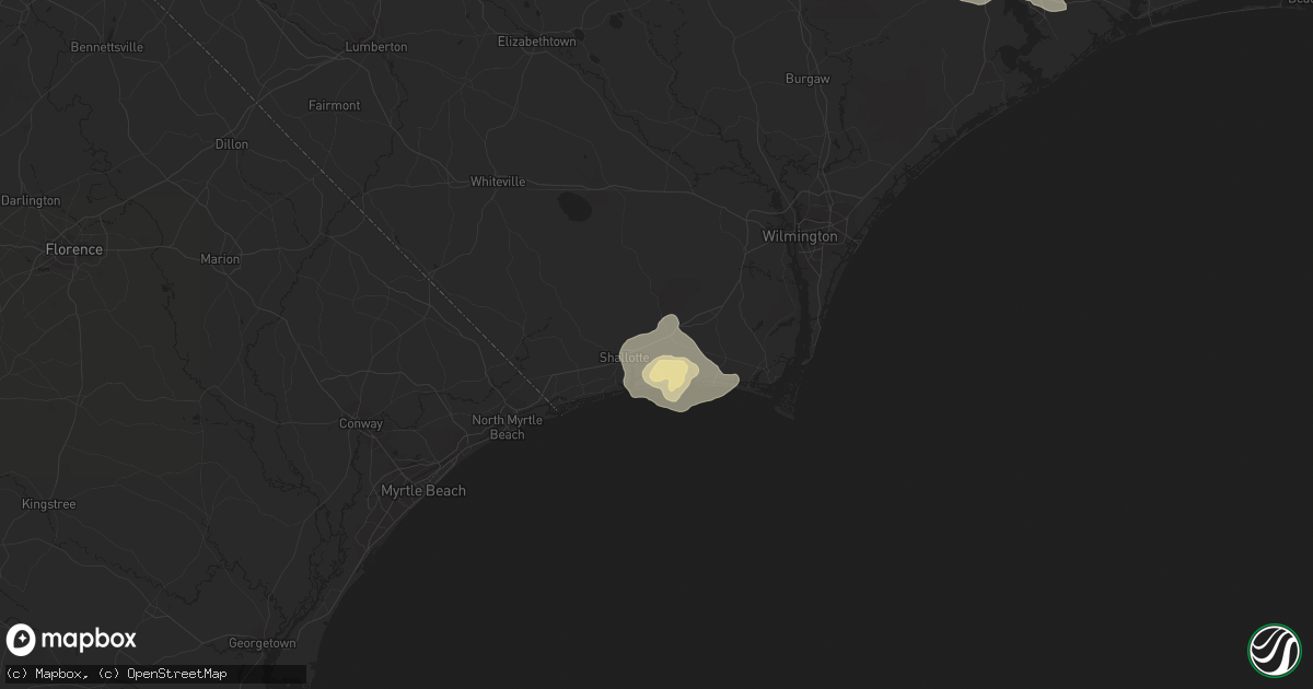 Hail map in Supply, NC on June 19, 2015