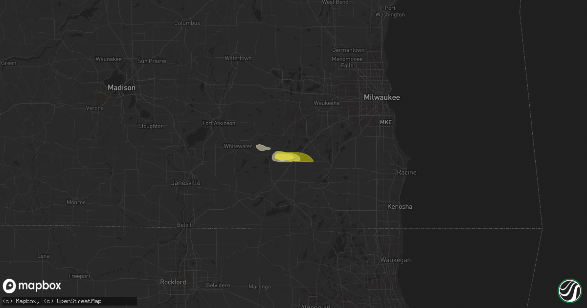Hail map in East Troy, WI on June 19, 2017