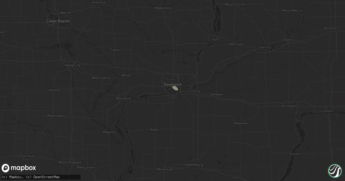 Hail map in Rock Island, IL on June 19, 2017