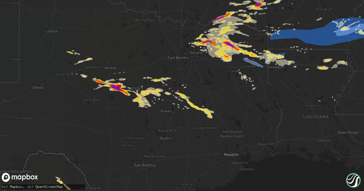 Hail map on June 19, 2019