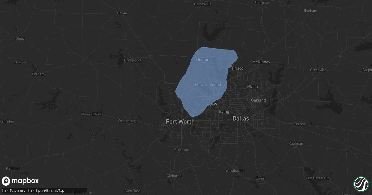 Hail map in Keller, TX on June 19, 2020