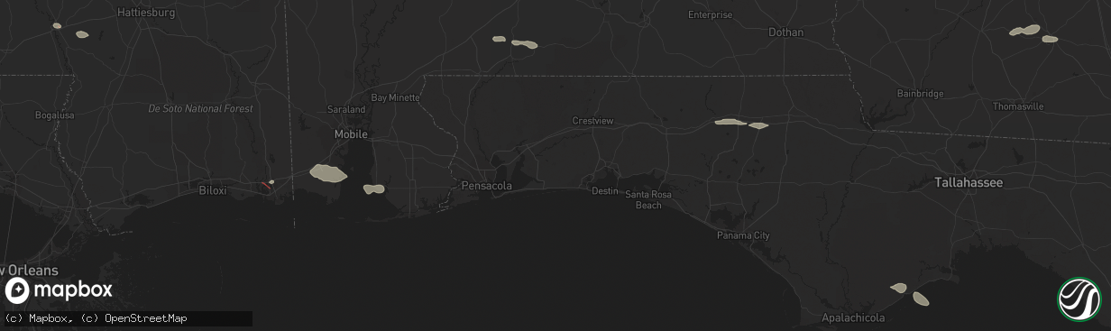 Hail map in Brewton, AL on June 19, 2023