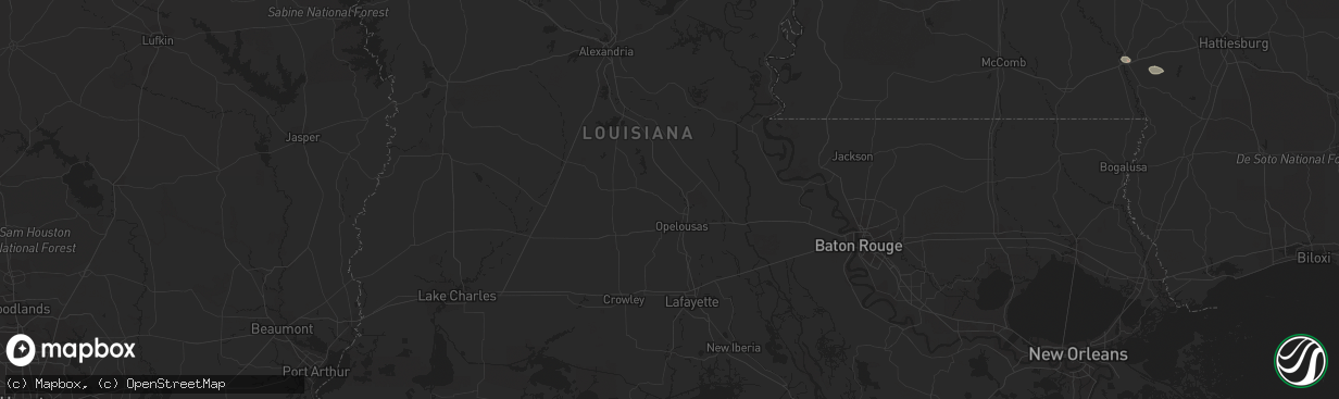 Hail map in Carrabelle, FL on June 19, 2023