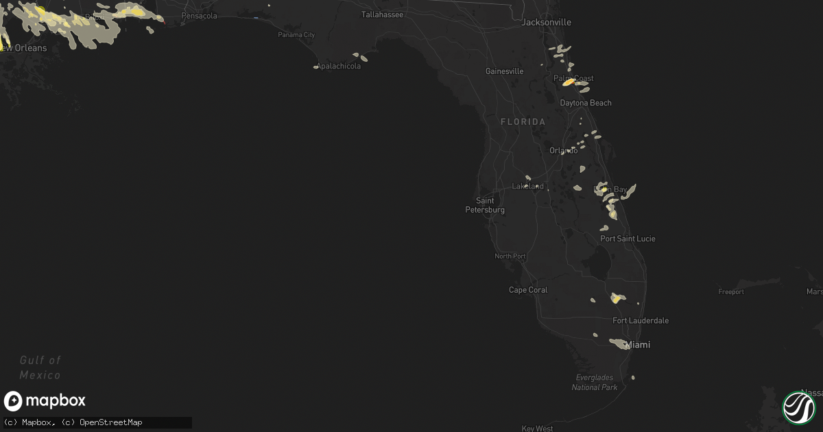 Hail map in Florida on June 19, 2023
