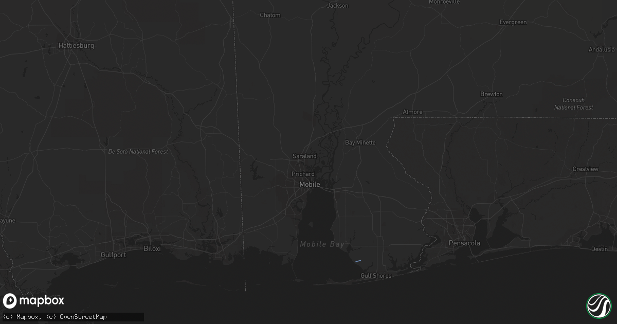 Hail map in Foley, AL on June 19, 2023