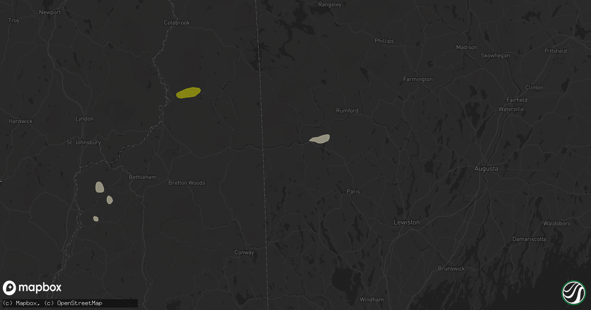 Hail map in Bethel, ME on June 19, 2024