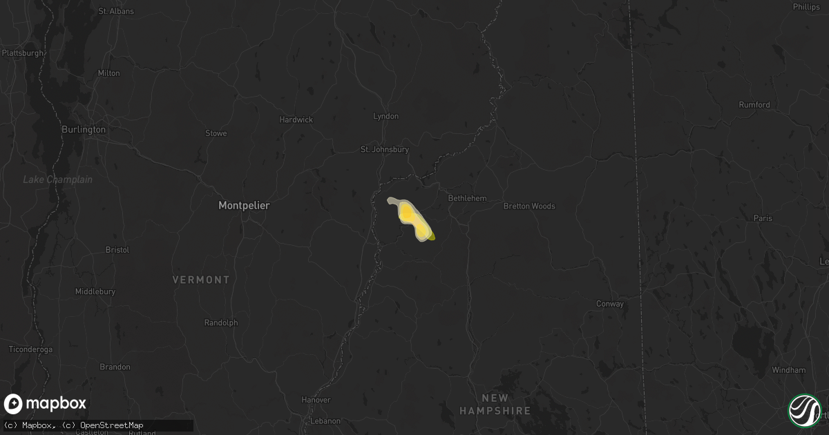 Hail map in Lisbon, NH on June 19, 2024