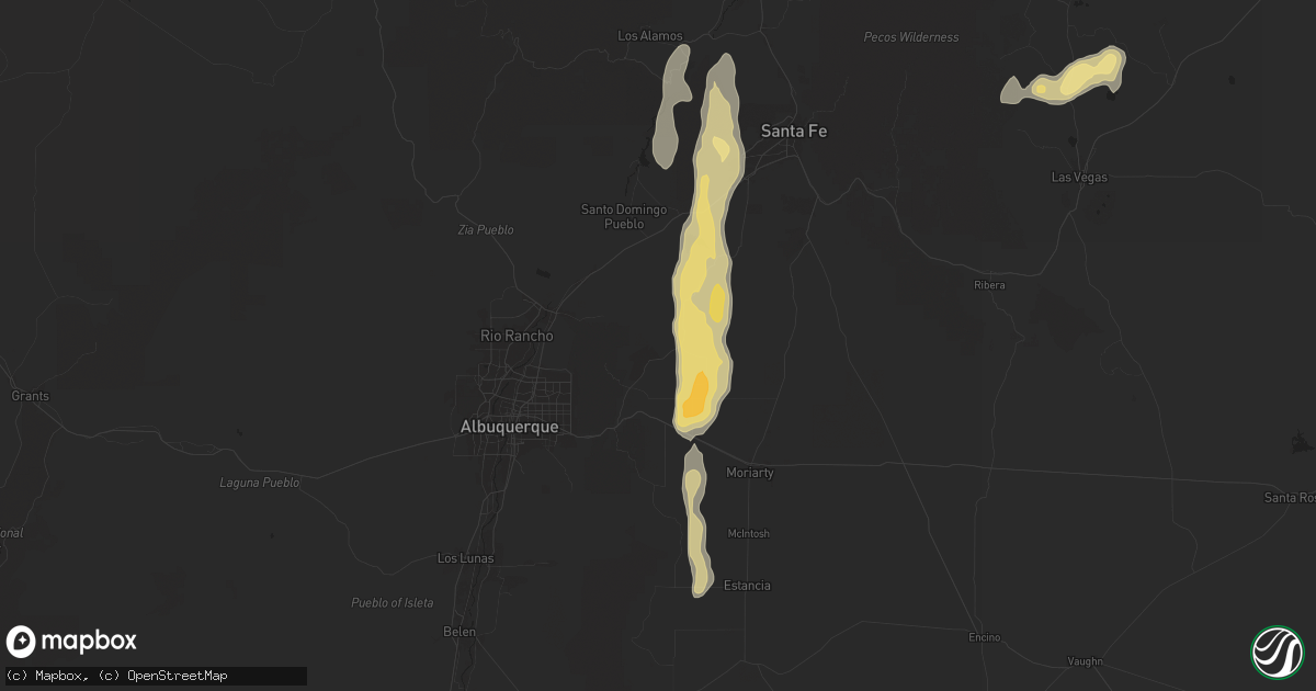 Hail map in Sandia Park, NM on June 19, 2024