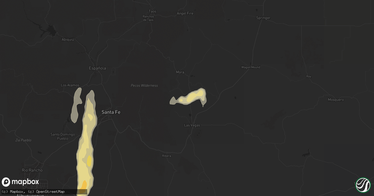 Hail map in Sapello, NM on June 19, 2024