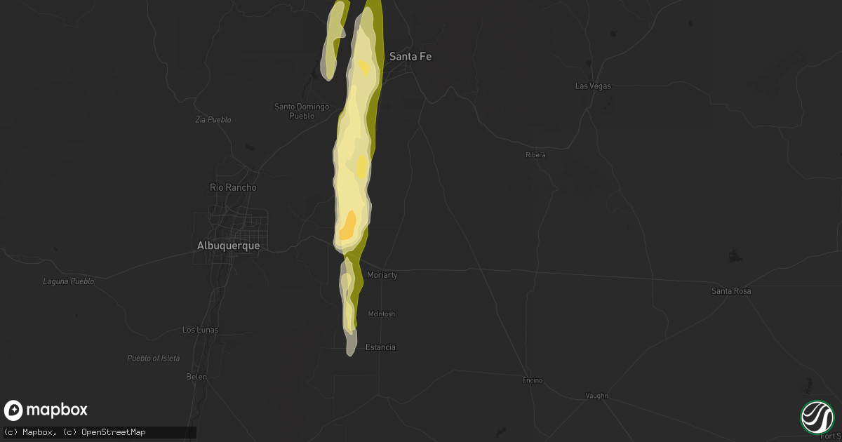 Hail map in Stanley, NM on June 19, 2024