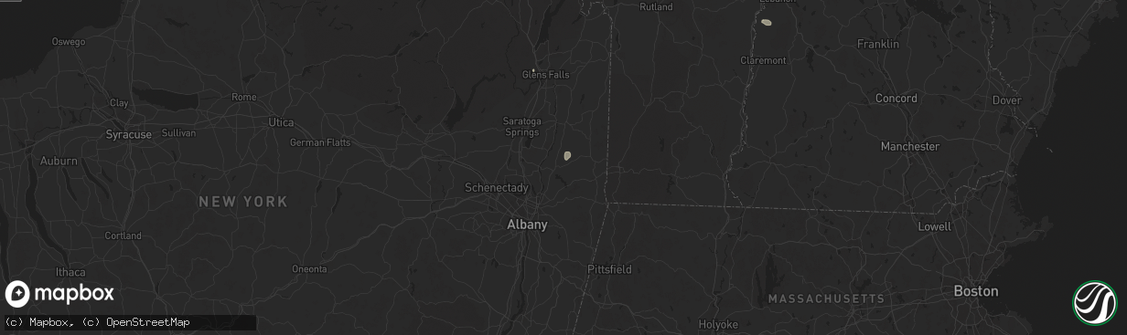 Hail map in Valley Falls, NY on June 19, 2024