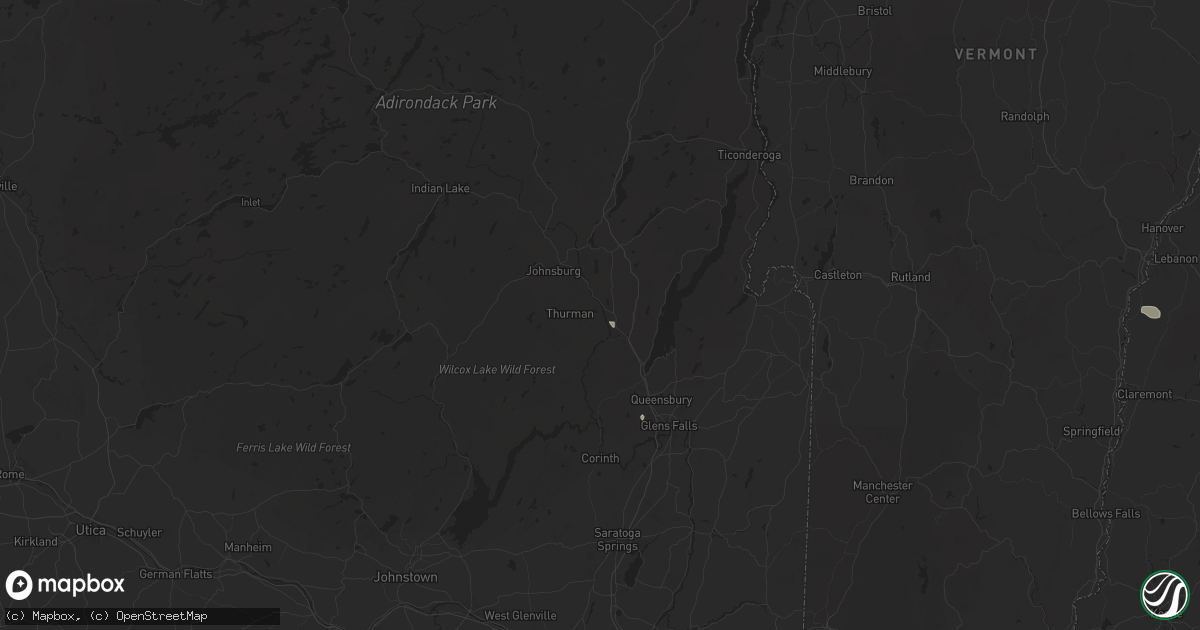 Hail map in Warrensburg, NY on June 19, 2024
