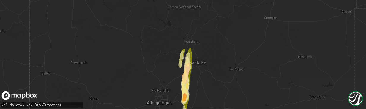 Hail map in White Rock, NM on June 19, 2024