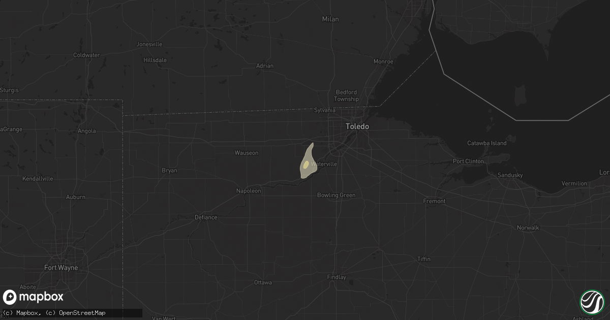 Hail map in Whitehouse, OH on June 19, 2024