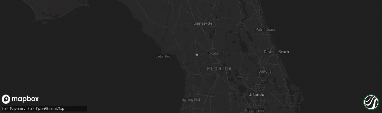 Hail map in Dunnellon, FL on June 19, 2025