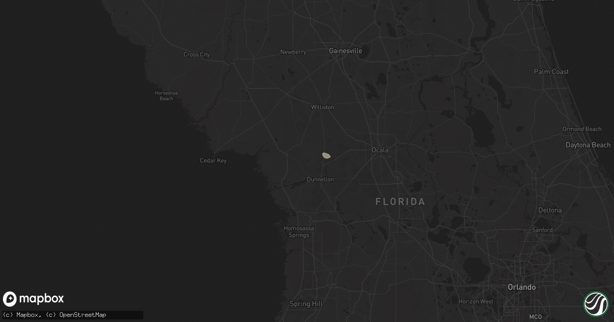 Hail map in Dunnellon, FL on June 19, 2025