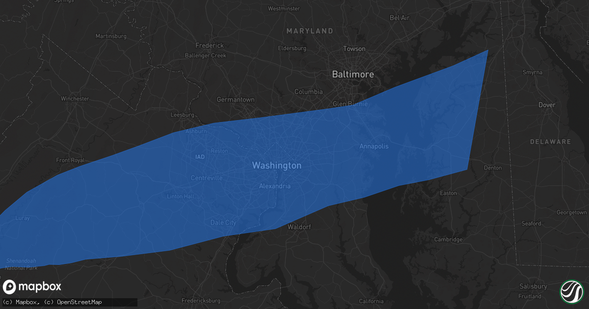 Hail map in Hyattsville, MD on June 19, 2025