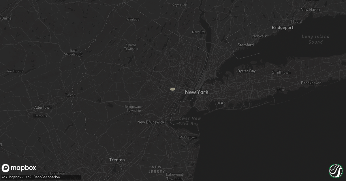 Hail map in Irvington, NJ on June 19, 2025