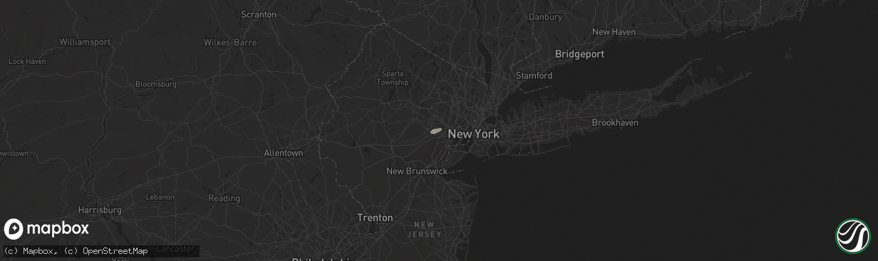 Hail map in Maplewood, NJ on June 19, 2025