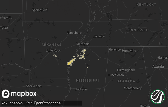Hail map preview on 06-19-2025