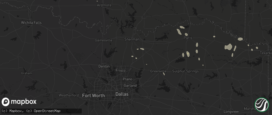 Hail map in Anna, TX on June 19, 2026