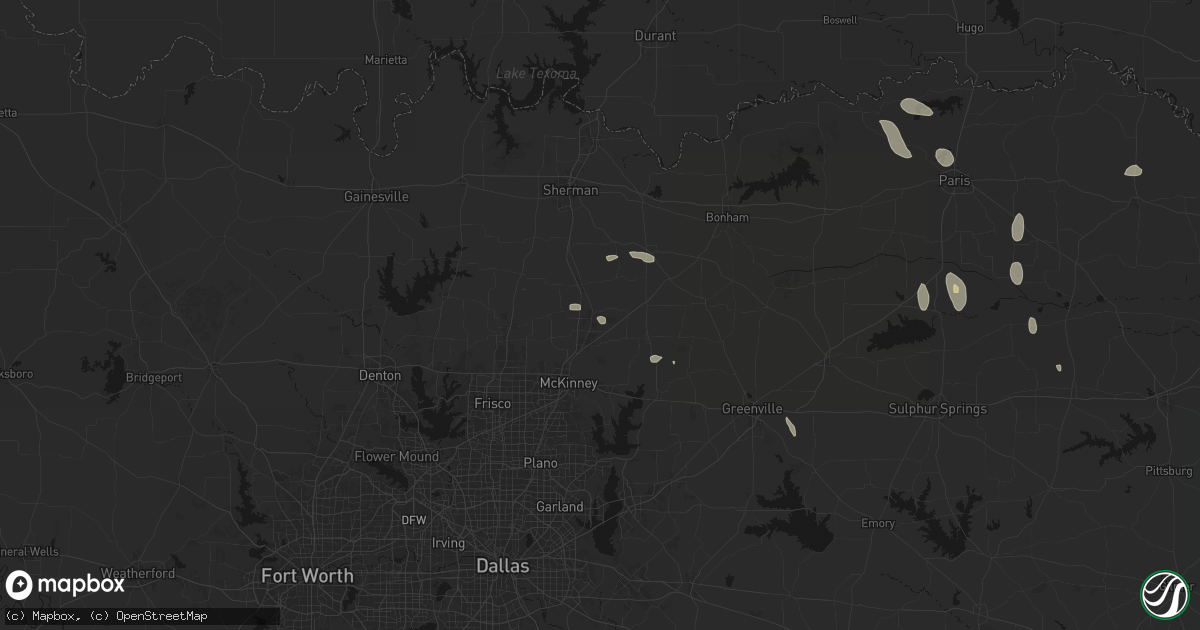 Hail map in Anna, TX on June 19, 2026