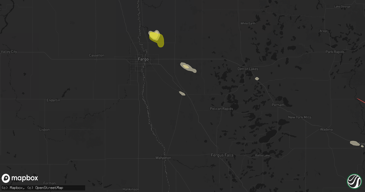 Hail map in Barnesville, MN on June 19, 2026