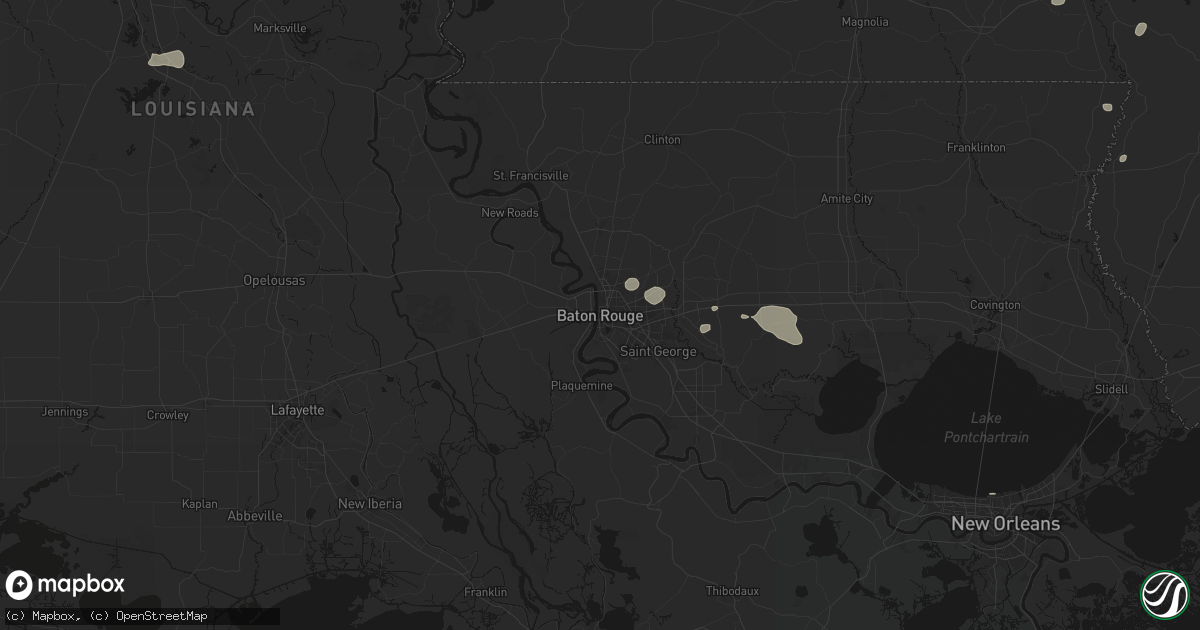 Hail map in Baton Rouge, LA on June 19, 2026