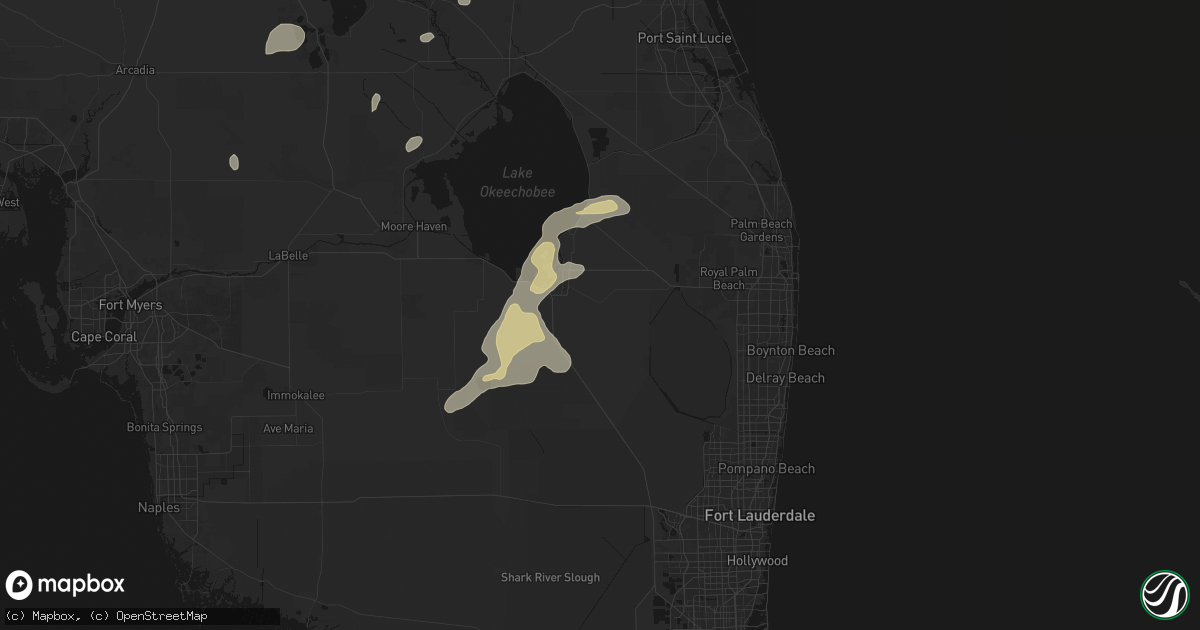 Hail map in Belle Glade, FL on June 19, 2026