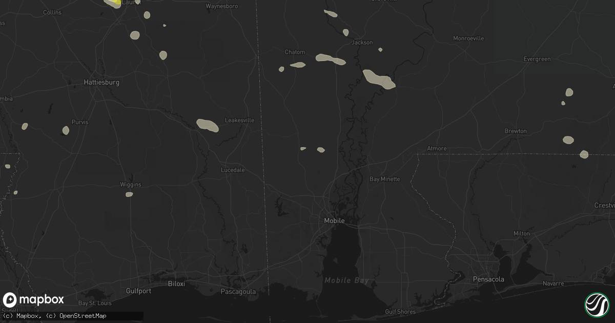 Hail map in Chunchula, AL on June 19, 2026