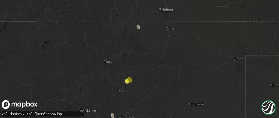 Hail map in Cimarron, NM on June 19, 2026