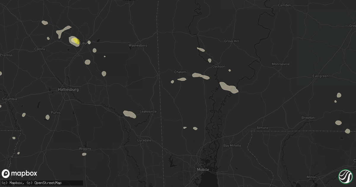 Hail map in Deer Park, AL on June 19, 2026