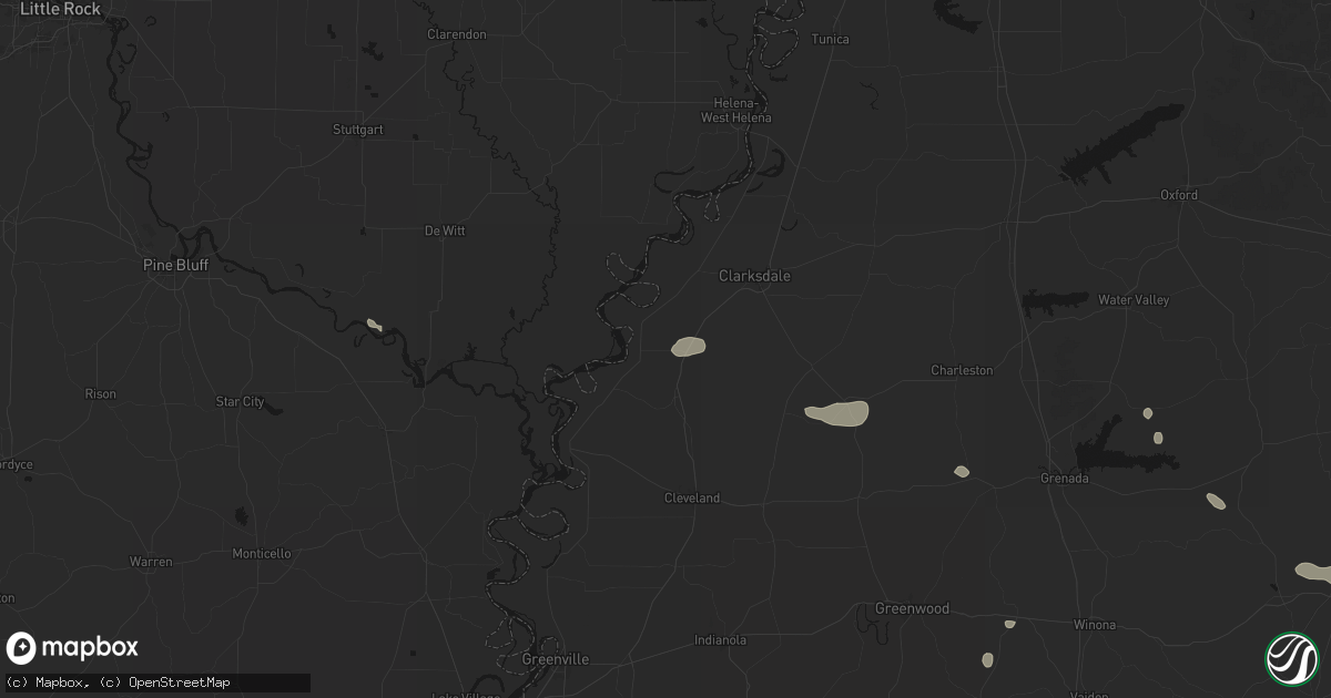Hail map in Duncan, MS on June 19, 2026