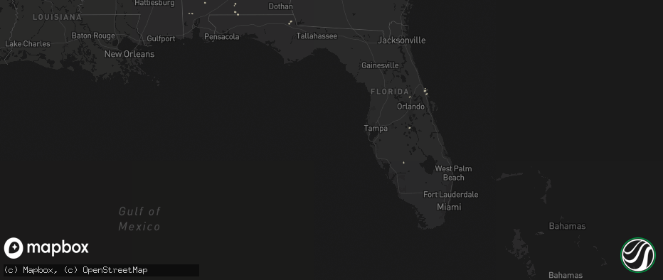 Hail map in Florida on June 19, 2026