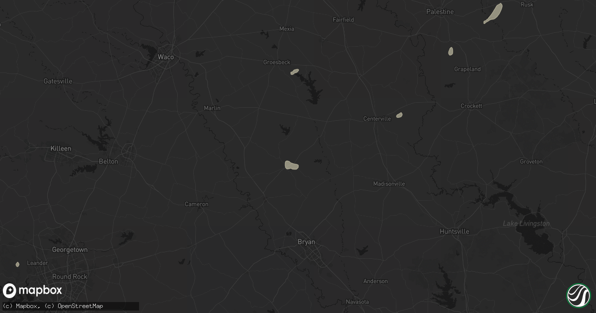 Hail map in Franklin, TX on June 19, 2026