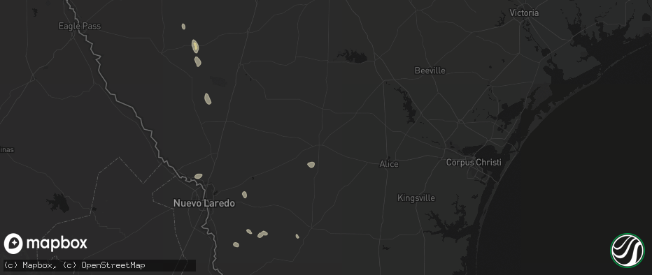Hail map in Freer, TX on June 19, 2026