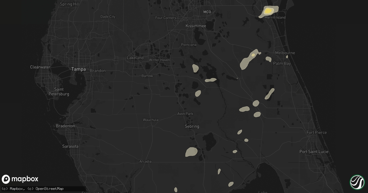 Hail map in Frostproof, FL on June 19, 2026