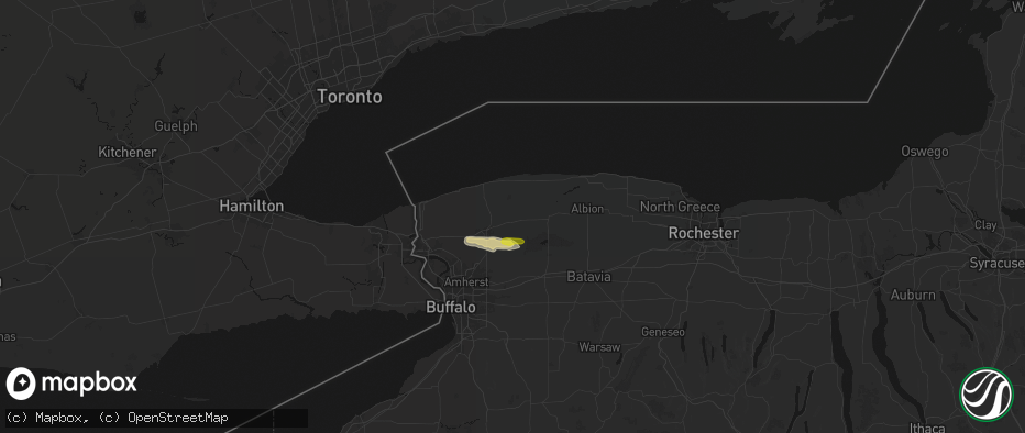 Hail map in Gasport, NY on June 19, 2026