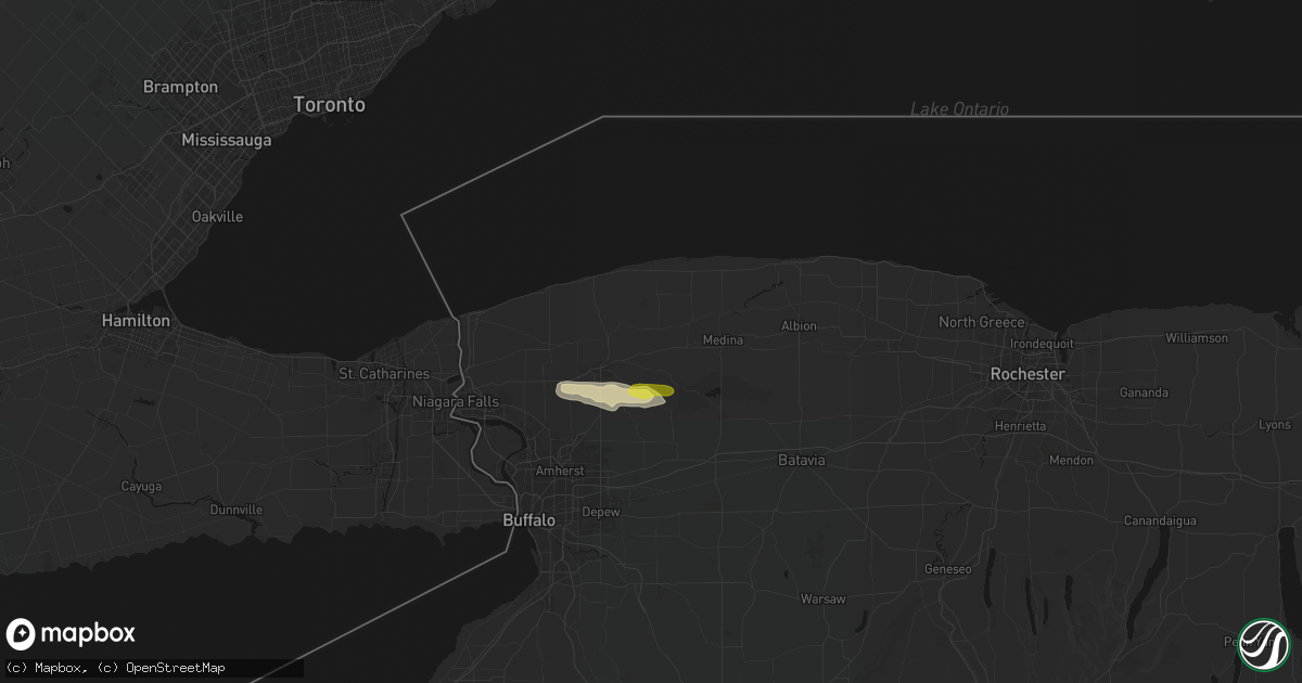 Hail map in Gasport, NY on June 19, 2026