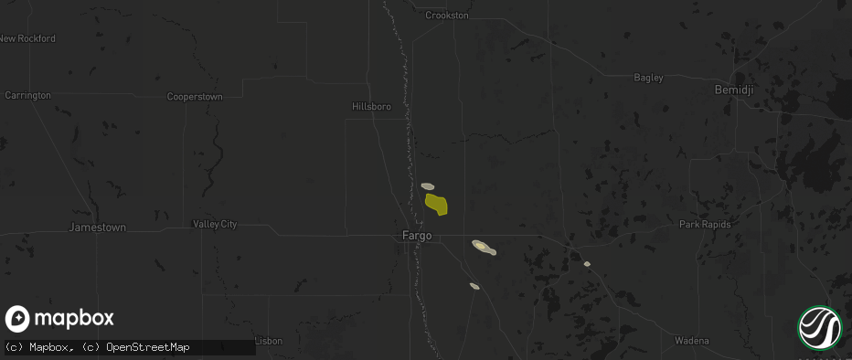 Hail map in Georgetown, MN on June 19, 2026