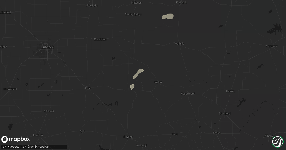 Hail map in Girard, TX on June 19, 2026