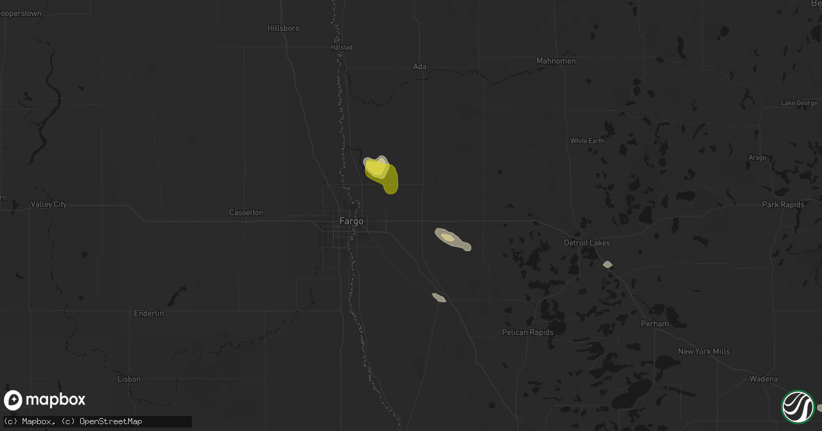 Hail map in Glyndon, MN on June 19, 2026