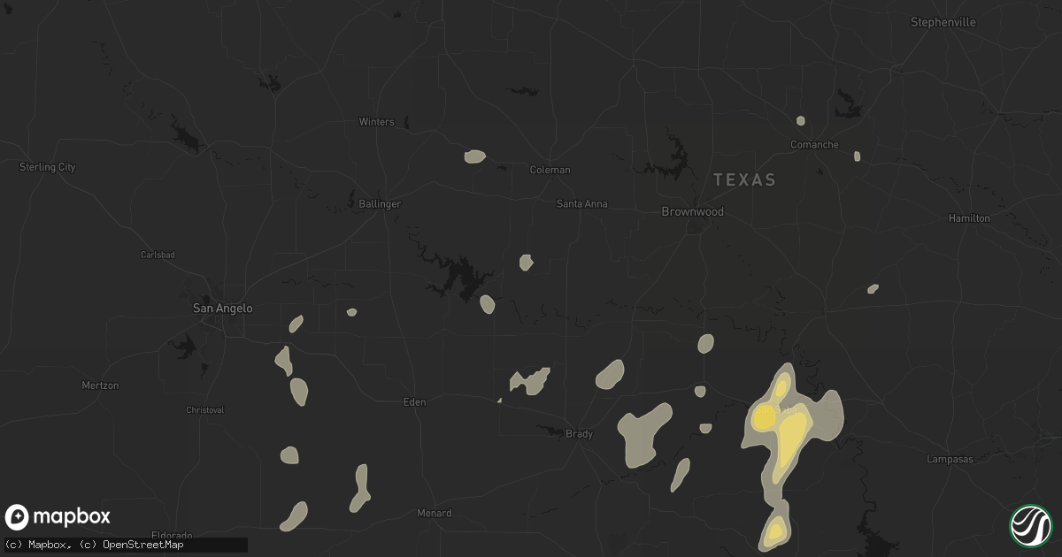 Hail map in Gouldbusk, TX on June 19, 2026