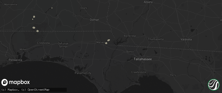 Hail map in Grand Ridge, FL on June 19, 2026