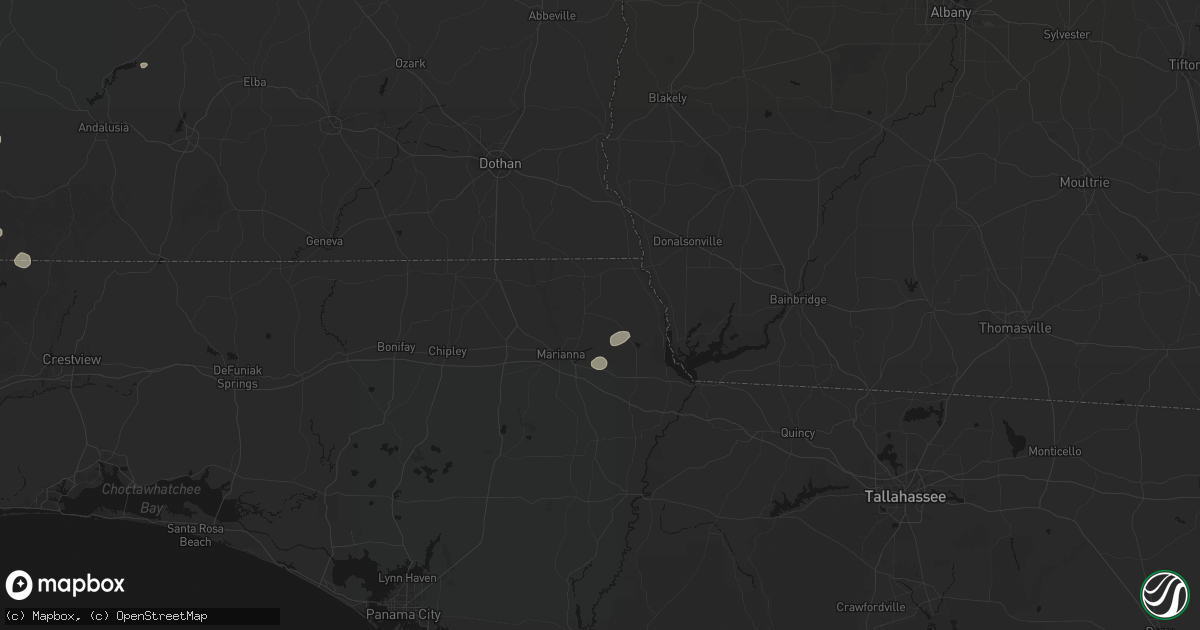 Hail map in Greenwood, FL on June 19, 2026
