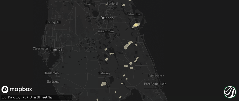 Hail map in Kenansville, FL on June 19, 2026