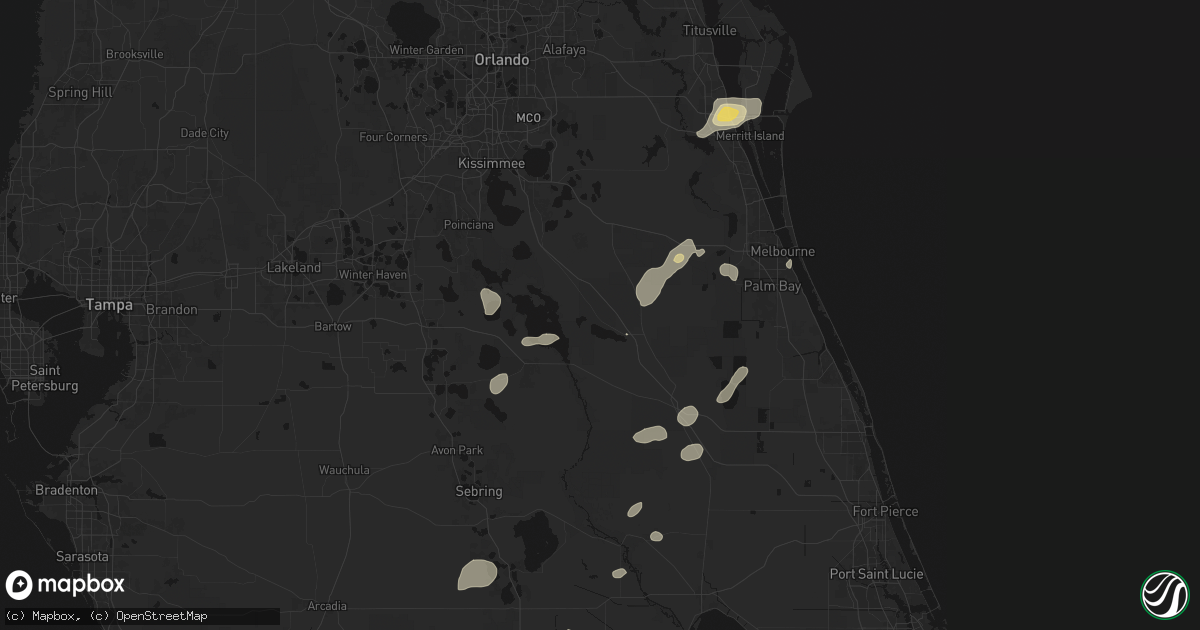 Hail map in Kenansville, FL on June 19, 2026