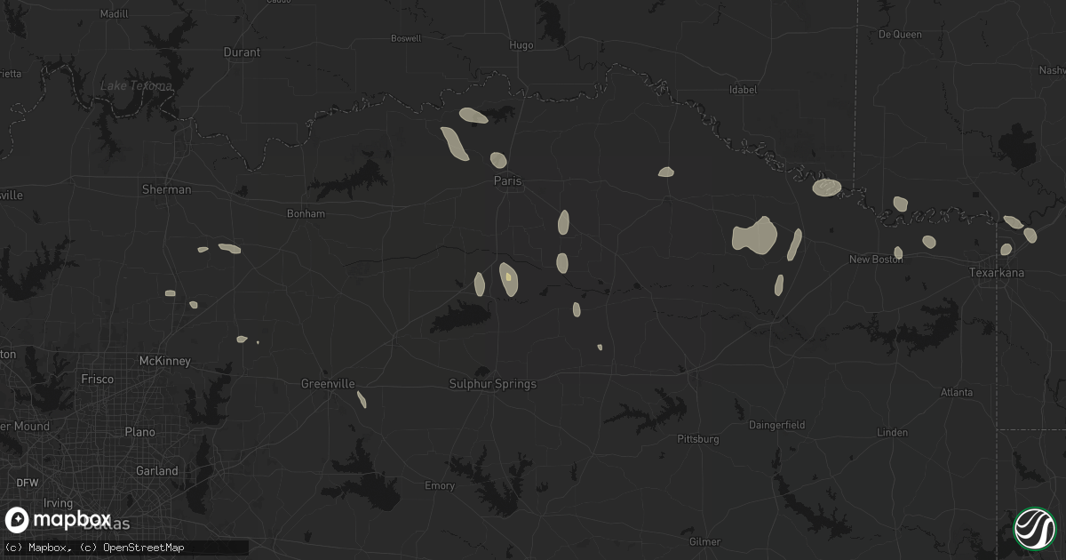 Hail map in Lake Creek, TX on June 19, 2026