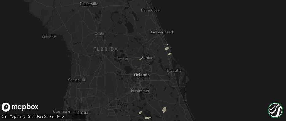 Hail map in Lake Mary, FL on June 19, 2026