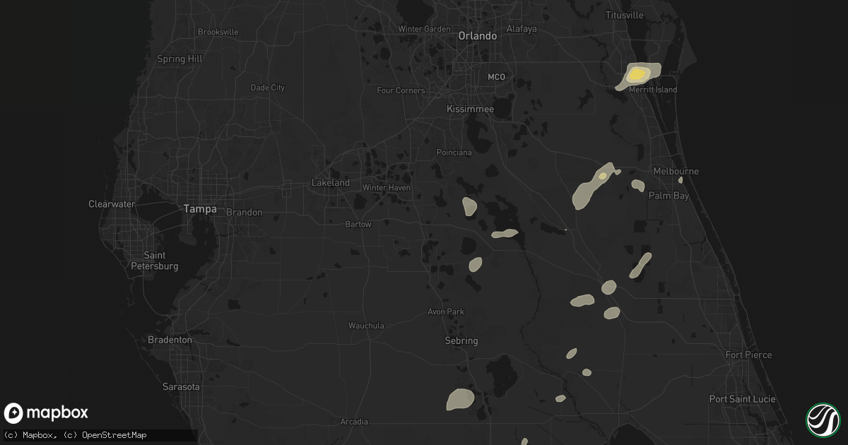 Hail map in Lake Wales, FL on June 19, 2026